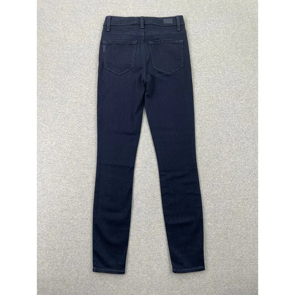 PAIGE Hoxton Ankle High Rise Skinny Jeans Womens 24 Corsica Dark Wash Blue